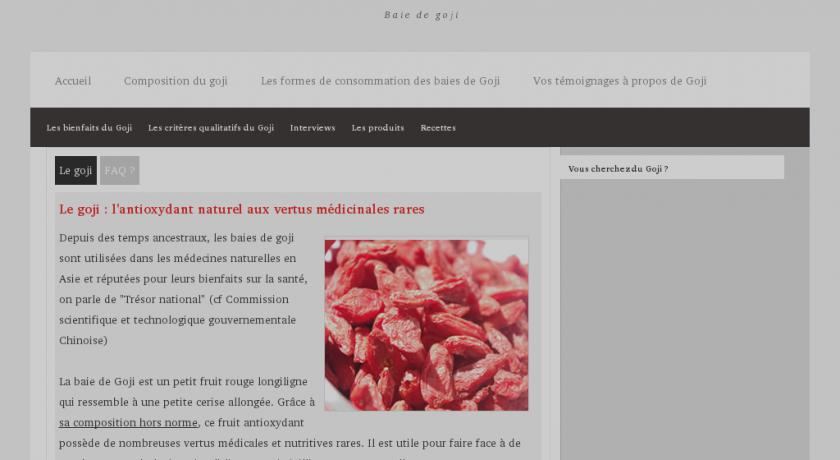 Le Goji sous toutes ses formes Le Goji sous toutes ses formes