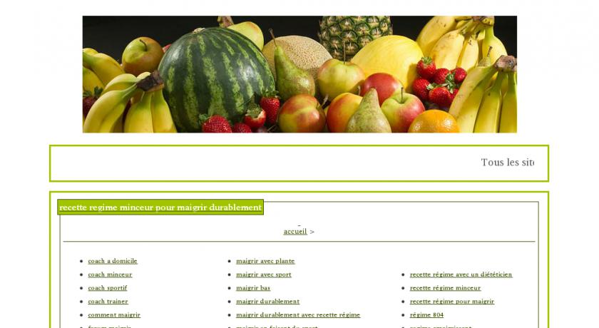 Recette régime programme minceur pour maigrir durablement Recette régime programme minceur pour maigrir durablement
