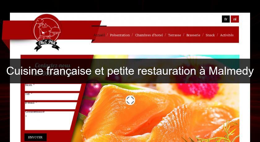 Cuisine française et petite restauration à Malmedy Cuisine française et petite restauration à Malmedy