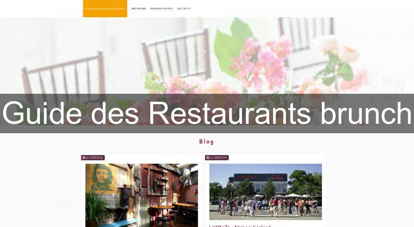 Guide des Restaurants brunch Guide des Restaurants brunch