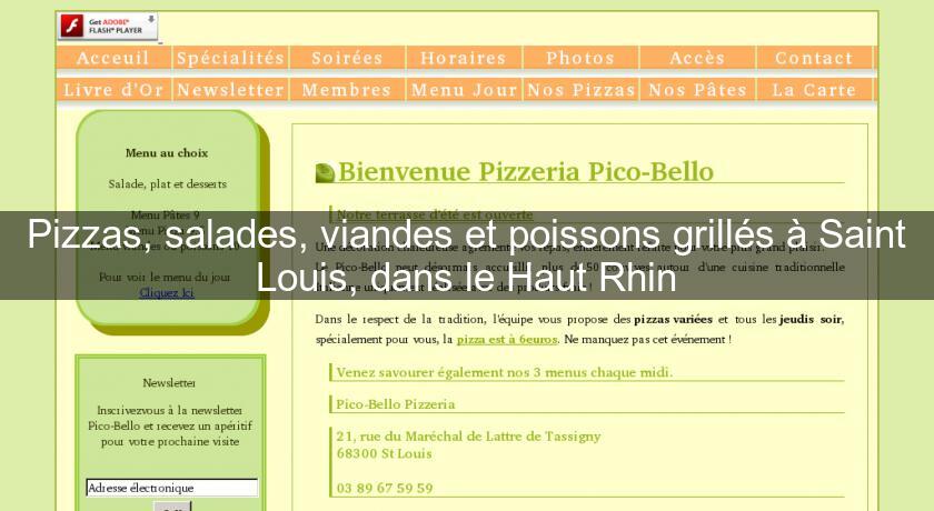 Pizzas, salades, viandes et poissons grillés à Saint Louis, dans le Haut Rhin Pizzas, salades, viandes et poissons grillés à Saint Louis, dans le Haut Rhin