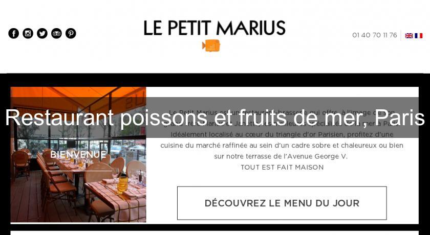 Restaurant poissons et fruits de mer, Paris Restaurant poissons et fruits de mer, Paris