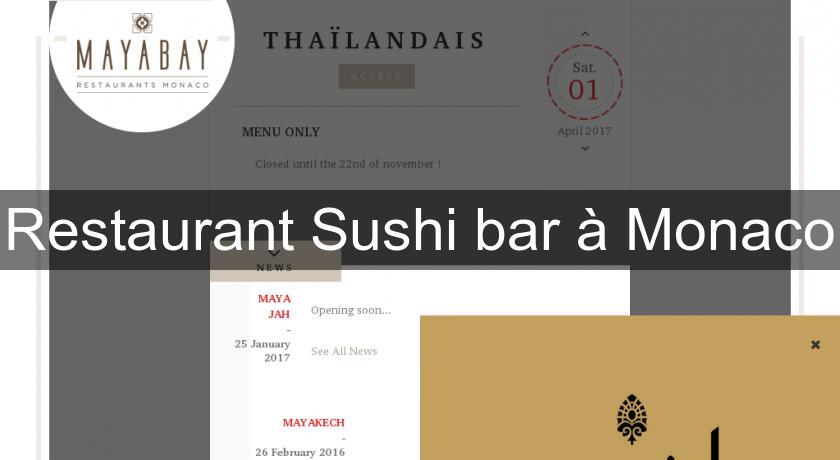 Restaurant Sushi bar à Monaco Restaurant Sushi bar à Monaco