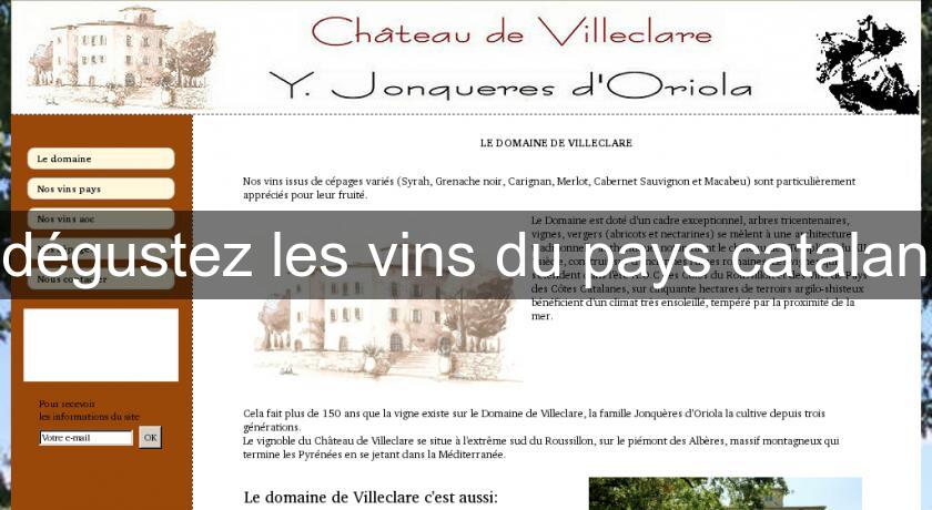 dégustez les vins du pays catalan dégustez les vins du pays catalan