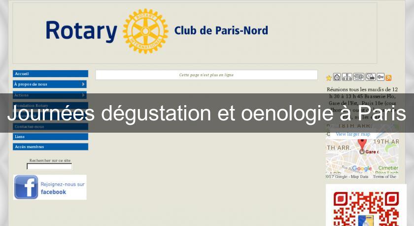 Journées dégustation et oenologie à Paris Journées dégustation et oenologie à Paris