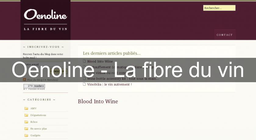 Oenoline - La fibre du vin Oenoline - La fibre du vin