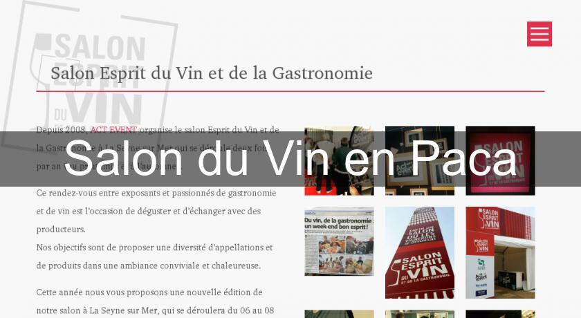 Salon du Vin en Paca Salon du Vin en Paca