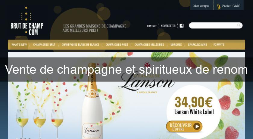 Vente de champagne et spiritueux de renom Vente de champagne et spiritueux de renom