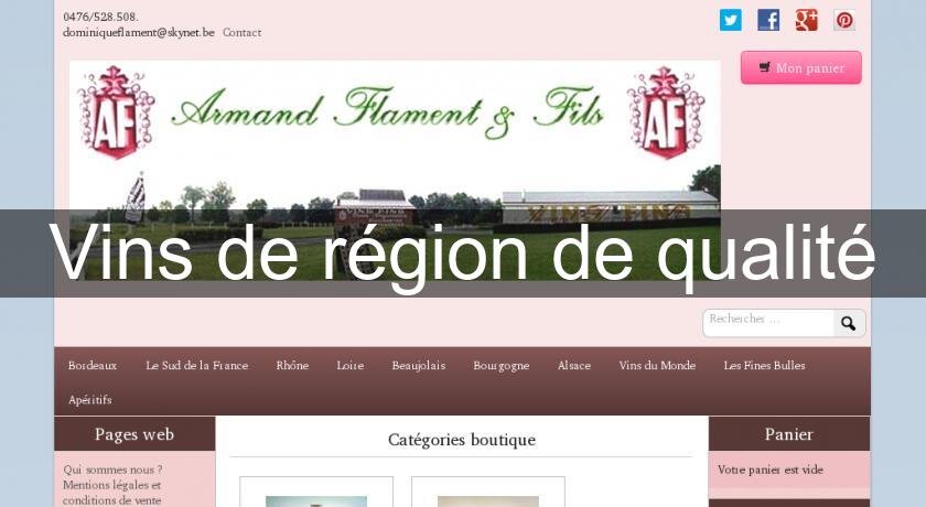 Vins de région de qualité Vins de région de qualité