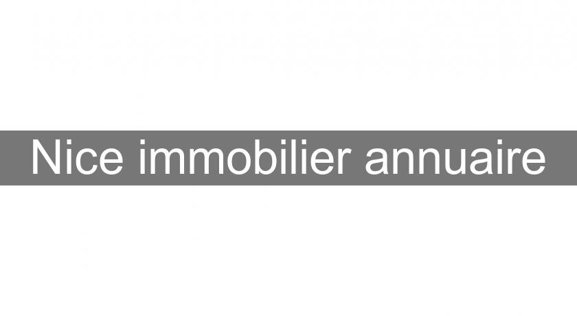 Nice immobilier annuaire Nice immobilier annuaire