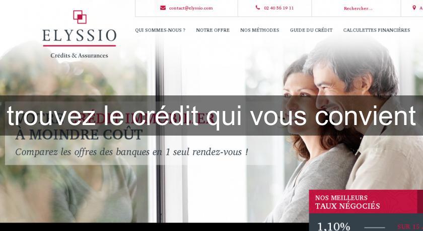 trouvez le crédit qui vous convient trouvez le crédit qui vous convient
