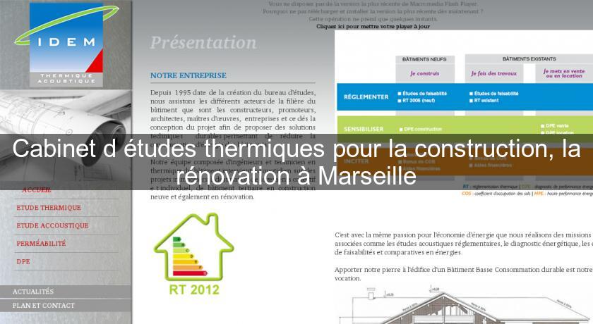 Cabinet d'études thermiques pour la construction, la rénovation à Marseille Cabinet d'études thermiques pour la construction, la rénovation à Marseille