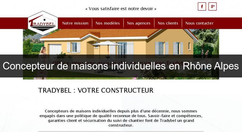 Concepteur de maisons individuelles en Rhône Alpes Concepteur de maisons individuelles en Rhône Alpes