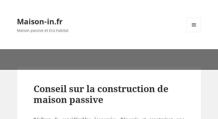 Conseils construction maison passive Conseils construction maison passive