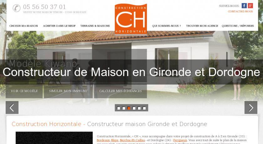 Constructeur de Maison en Gironde et Dordogne Constructeur de Maison en Gironde et Dordogne