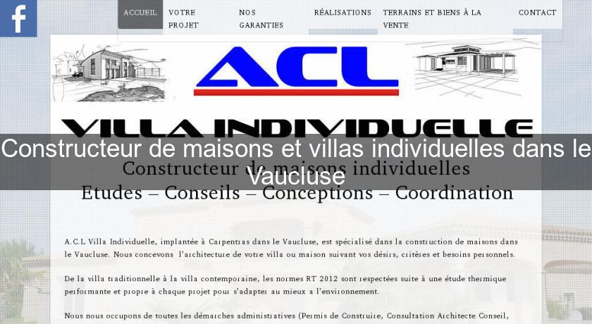 Constructeur de maisons et villas individuelles dans le Vaucluse Constructeur de maisons et villas individuelles dans le Vaucluse