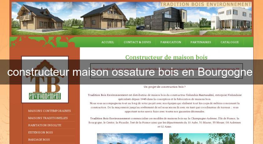 constructeur maison ossature bois en Bourgogne constructeur maison ossature bois en Bourgogne