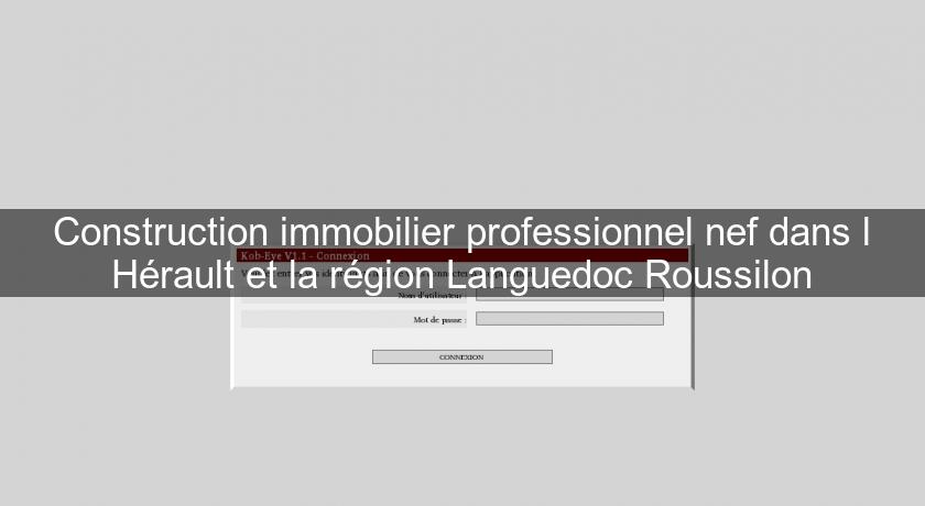 Construction immobilier professionnel nef dans l'Hérault et la région Languedoc Roussilon Construction immobilier professionnel nef dans l'Hérault et la région Languedoc Roussilon