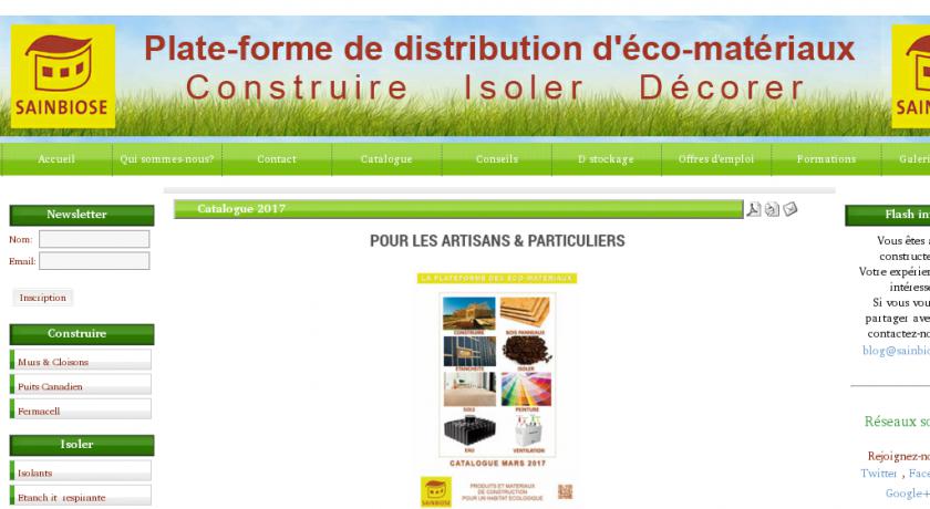 Sainbiose matériaux écologiques Sainbiose matériaux écologiques