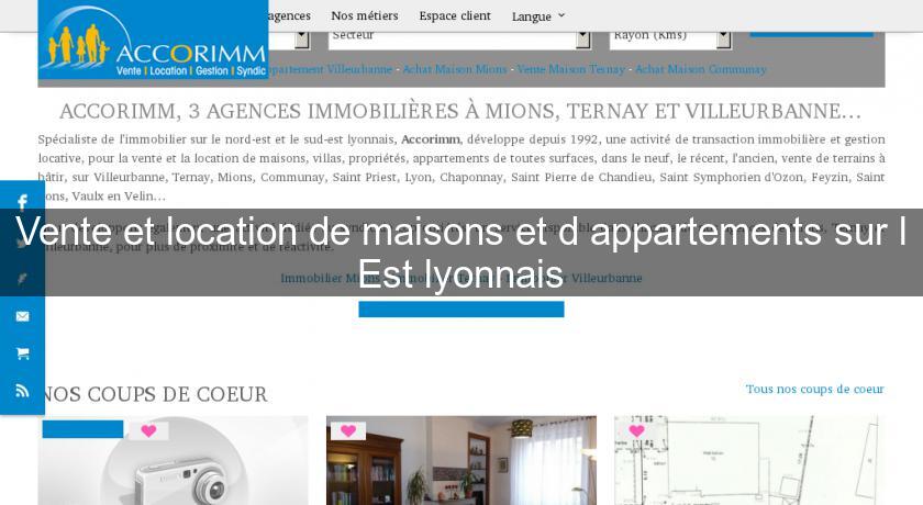 Vente et location de maisons et d'appartements sur l'Est lyonnais Vente et location de maisons et d'appartements sur l'Est lyonnais
