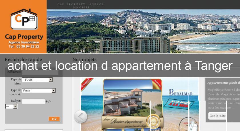 achat et location d'appartement à Tanger achat et location d'appartement à Tanger