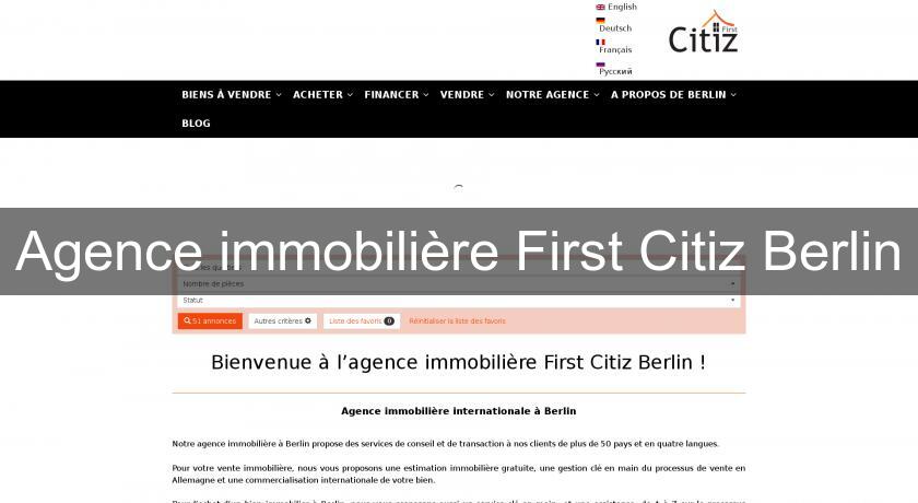 Agence immobilière First Citiz Berlin Agence immobilière First Citiz Berlin