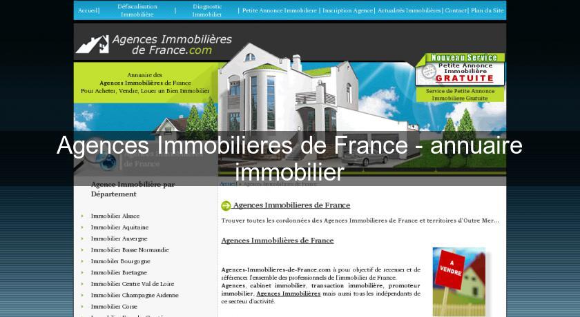 Agences Immobilieres de France - annuaire immobilier Agences Immobilieres de France - annuaire immobilier