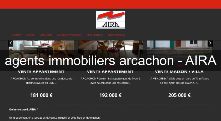 agents immobiliers arcachon - AIRA agents immobiliers arcachon - AIRA
