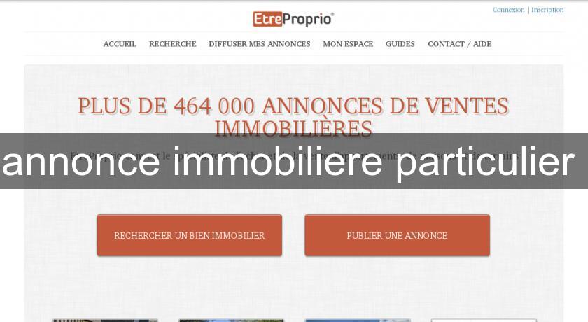 annonce immobiliere particulier annonce immobiliere particulier