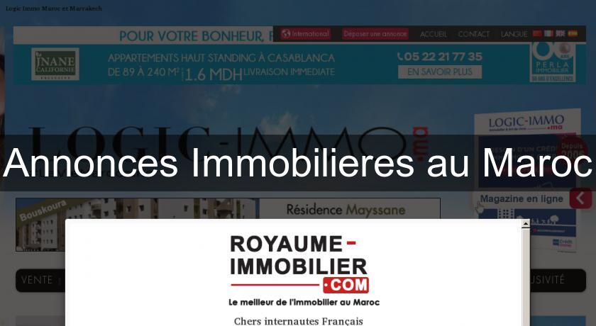 Annonces Immobilieres au Maroc Annonces Immobilieres au Maroc