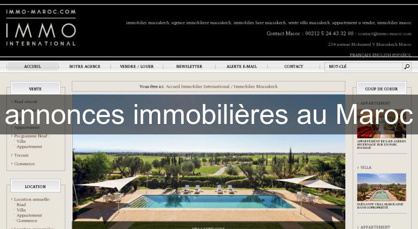 annonces immobilières au Maroc annonces immobilières au Maroc