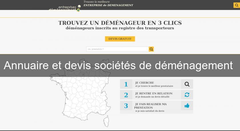 Annuaire et devis sociétés de déménagement Annuaire et devis sociétés de déménagement