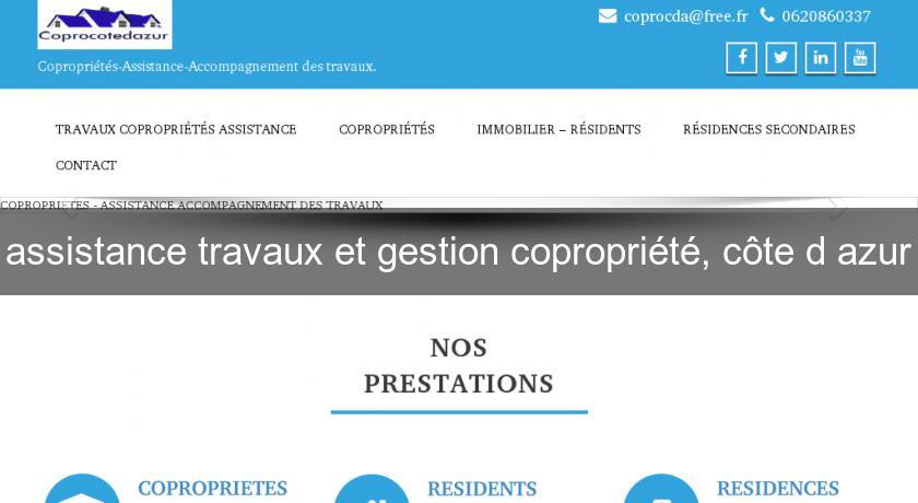 assistance travaux et gestion copropriété, côte d'azur assistance travaux et gestion copropriété, côte d'azur