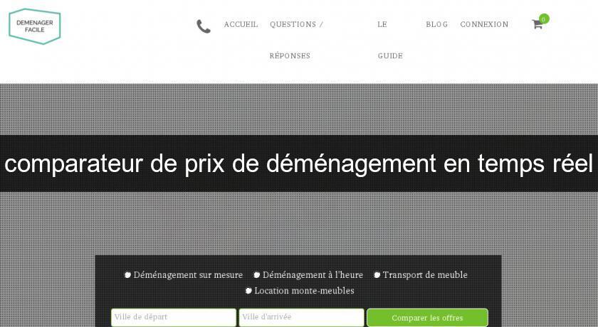 comparateur de prix de déménagement en temps réel comparateur de prix de déménagement en temps réel