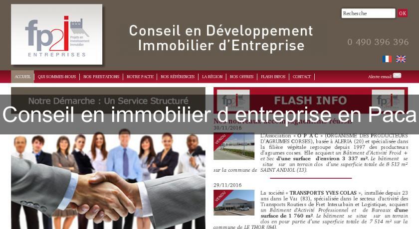 Conseil en immobilier d'entreprise en Paca Conseil en immobilier d'entreprise en Paca
