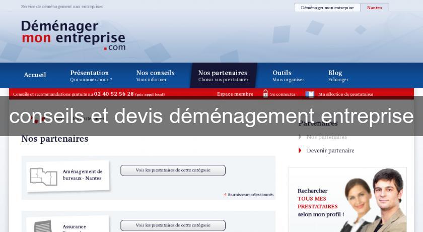 conseils et devis déménagement entreprise conseils et devis déménagement entreprise