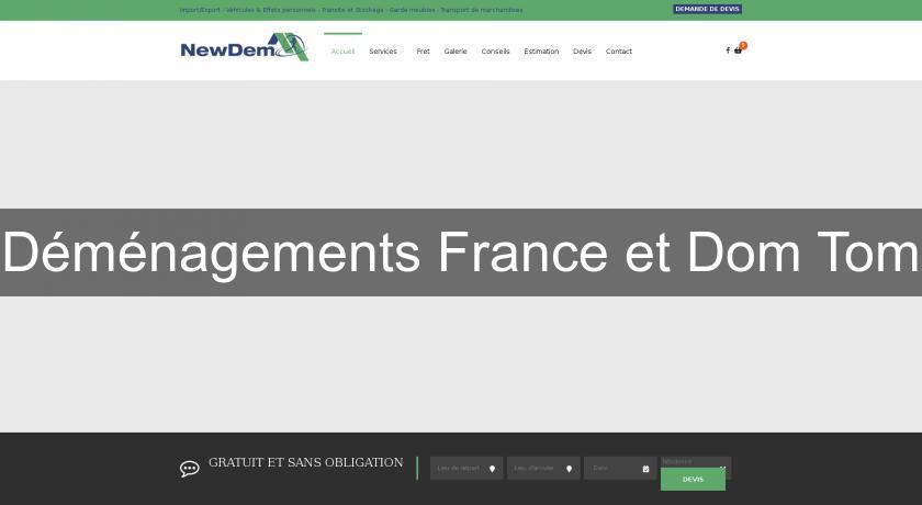 Déménagements France et Dom Tom Déménagements France et Dom Tom