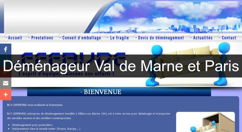 Déménageur Val de Marne et Paris Déménageur Val de Marne et Paris