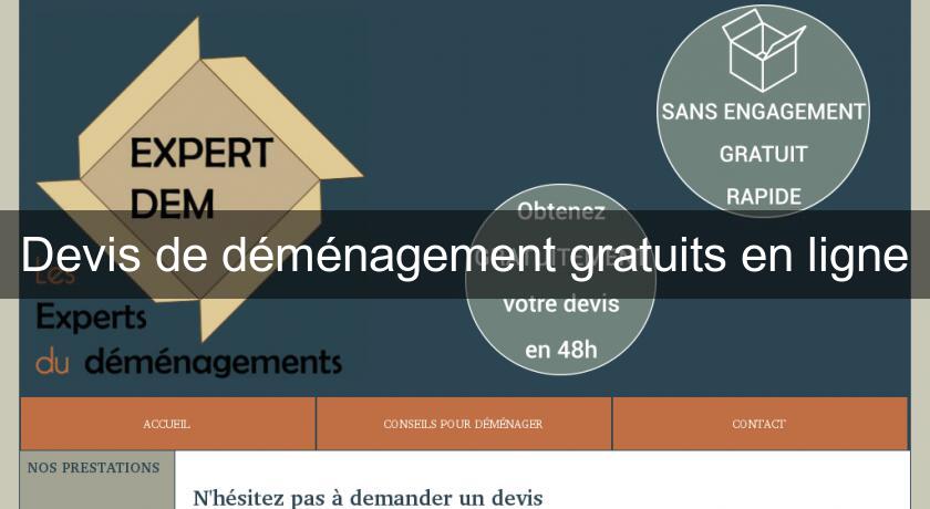 Devis de déménagement gratuits en ligne Devis de déménagement gratuits en ligne