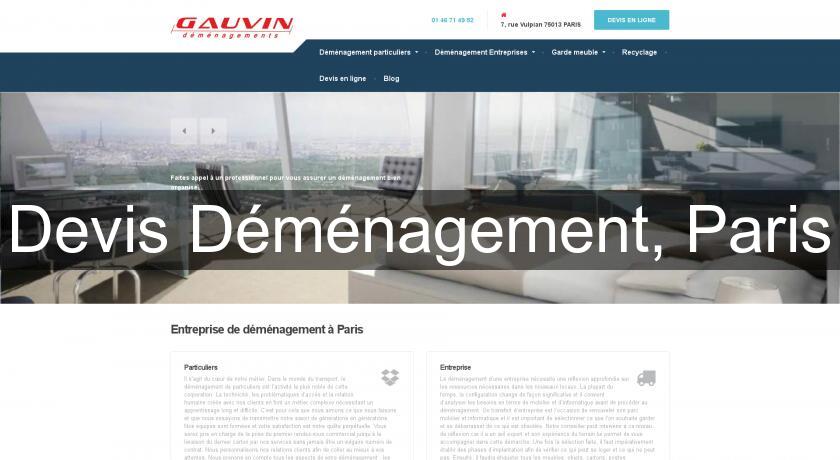Devis Déménagement, Paris Devis Déménagement, Paris
