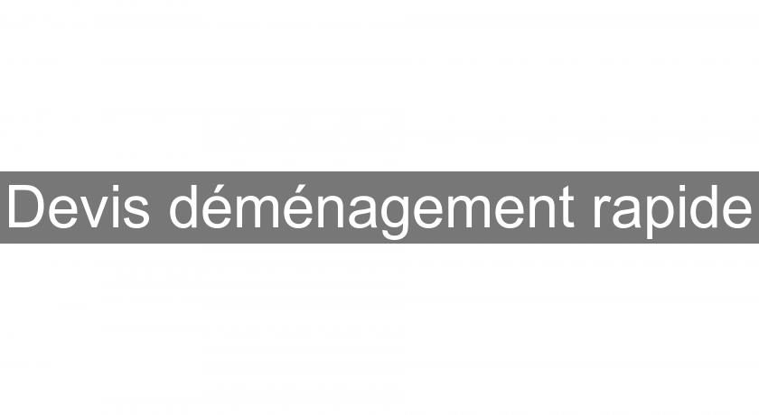 Devis déménagement rapide Devis déménagement rapide