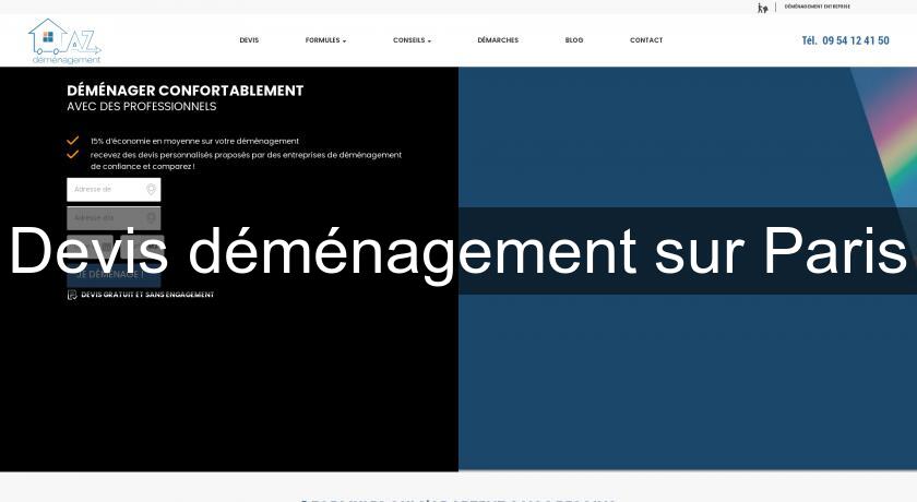 Devis déménagement sur Paris Devis déménagement sur Paris