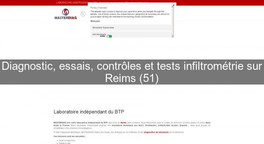 Diagnostic, essais, contrôles et tests infiltrométrie sur Reims (51) Diagnostic, essais, contrôles et tests infiltrométrie sur Reims (51)