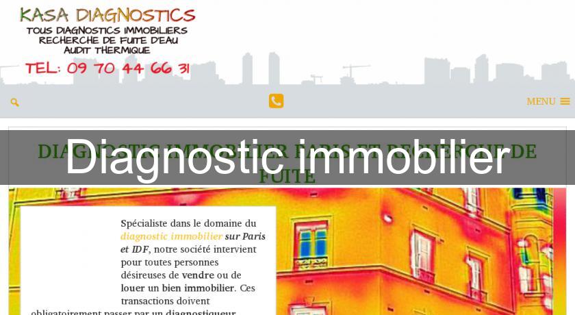 Diagnostic immobilier Diagnostic immobilier