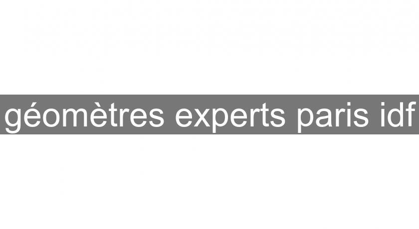 géomètres experts paris idf géomètres experts paris idf