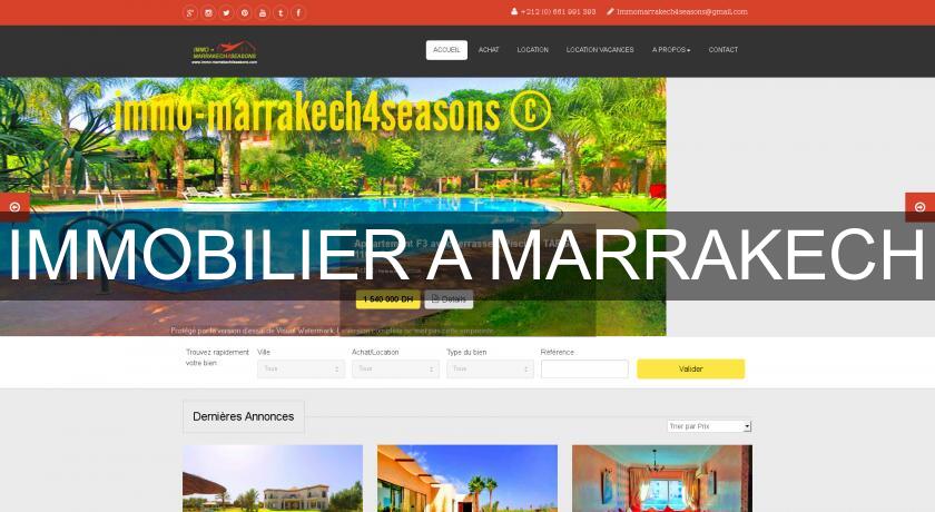 IMMOBILIER A MARRAKECH IMMOBILIER A MARRAKECH