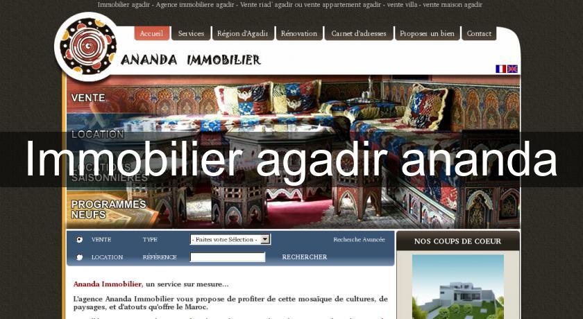 Immobilier agadir ananda Immobilier agadir ananda