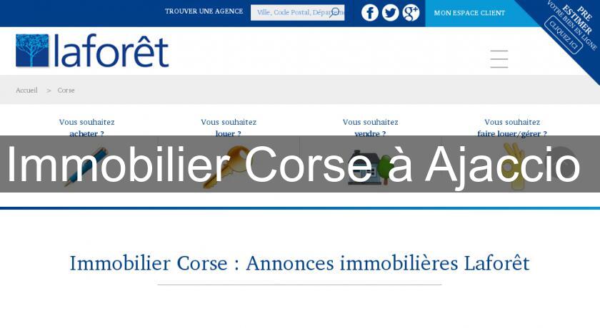 Immobilier Corse à Ajaccio Immobilier Corse à Ajaccio