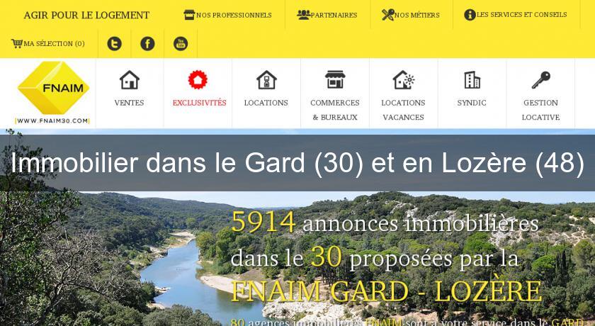 Immobilier dans le Gard (30) et en Lozère (48) Immobilier dans le Gard (30) et en Lozère (48)