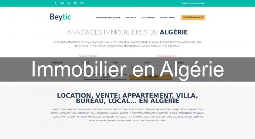 Immobilier en Algérie Immobilier en Algérie